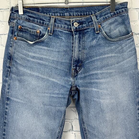 Levis 541 Athletic Taper Fit Jeans Levi Strauss Denim Blue Mens 30x32 - Picture 7 of 8